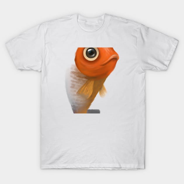 Cute Perch Drawing T-Shirt by Play Zoo